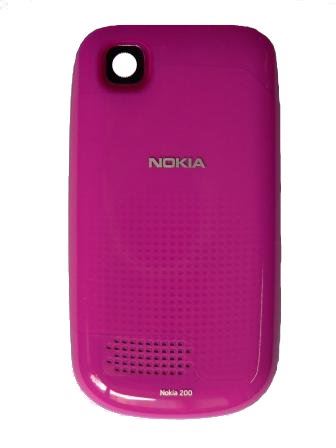 Nokia Asha 200 Pink kryt batérie