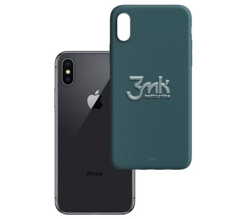 3mk ochranný kryt Matt Case pre Apple iPhone X / iPhone XS, lovage/tmavě zelená