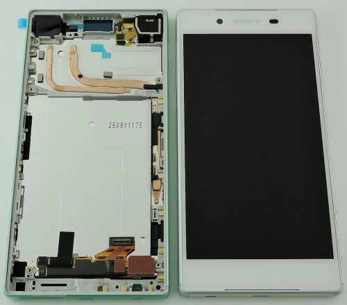 Sony E6603/E6653 Xperia Z5 predný kryt + LCD displej + dotyk biela