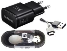 EP-TA20EBE Samsung nabíjačka s USB-C káblom Black (15W)