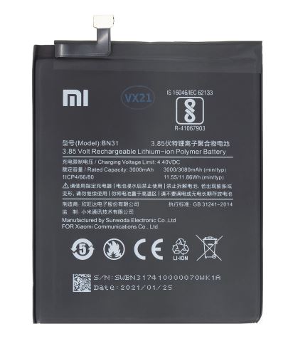 BN31 Xiaomi Original batéria 3080mAh (Bulk)