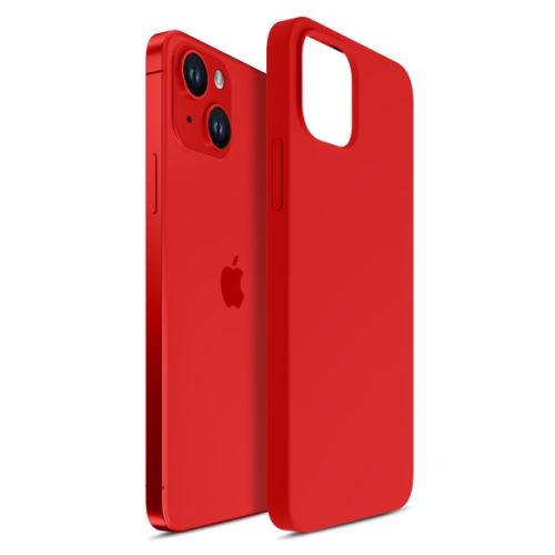 3mk ochranný kryt Hardy Silicone MagCase pre Apple iPhone 14 Plus, červená