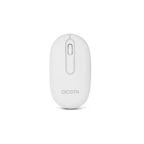 Dicota BT/2.4G DESKTOP/Kancelárska/Optická/1 600 DPI/Bezdrôtová USB + Bluetooth/Biela