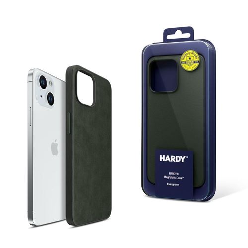 3mk ochranný kryt HARDY MagFabric Case pre Apple iPhone 15 Plus, Evergreen