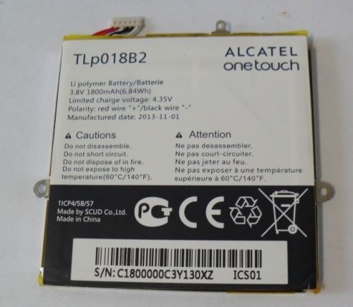 CAC1800008C2 (TLp018B2) Alcatel batéria 1800mAh Li-Pol (Bulk)