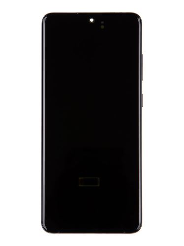 LCD displej + dotyk + predný kryt Samsung G988 Galaxy S20 Ultra Cosmic Black (Service Pack)
