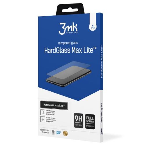 3mk tvrzené sklo HardGlass Max Lite pre Samsung Xcover 6 Pro (SM-G736) černá