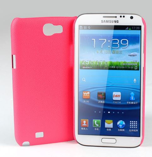 JEKOD Shield kožený zadný kryt Red pre Samsung N7100 Galaxy Note2