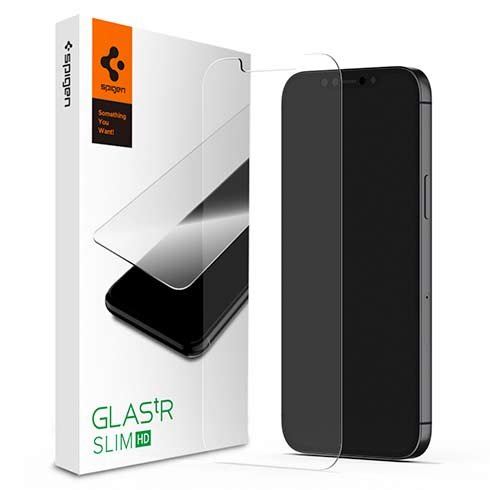 Spigen ochranné sklo GLAS.tR Slim HD pre iPhone 12 mini - Clear