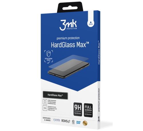 3mk tvrzené sklo HardGlass MAX pre Redmi Note 12 5G, černá