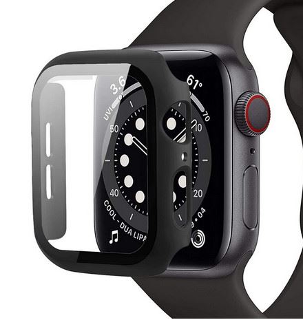 Apple Watch 40mm ochranné puzdro+tvrzené sklo černé