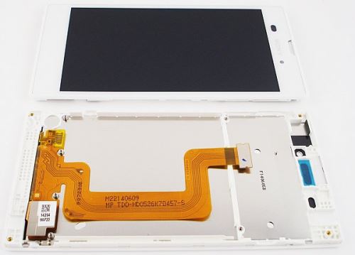 LCD displej + dotyk + predný kryt White Sony D5102, D5103, D5106 Xperia T3