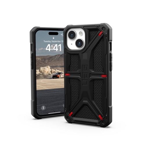 UAG kryt Monarch pre iPhone 15 - Kevlar Black