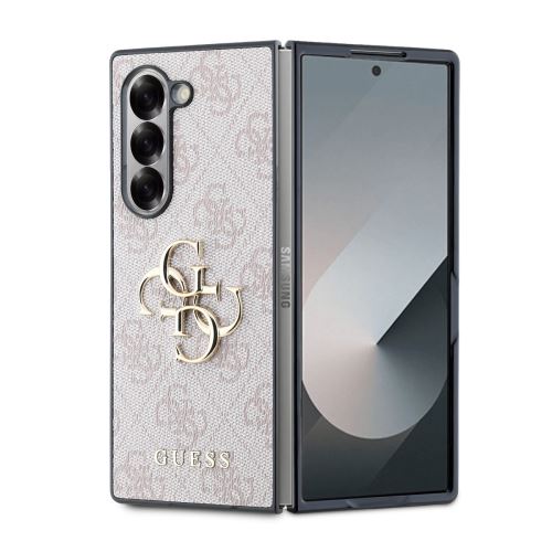 Guess PU 4G Metal Logo Zadní Kryt pre Samsung Galaxy Z Fold 6