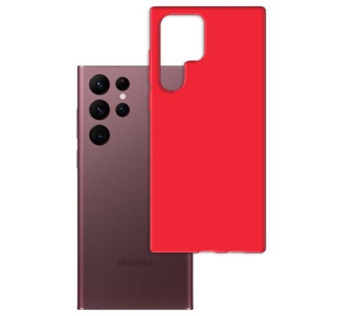 3mk ochranný kryt Matt Case pre Samsung Galaxy S23 Ultra strawberry/červená