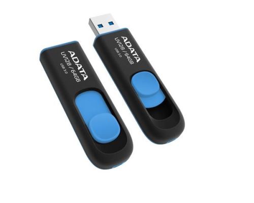ADATA UV128/64GB/40MBps/USB 3.0/USB-A/Modrá