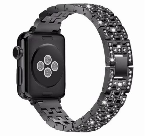 Apple Watch crystal diamond pásek 42/44mm černý