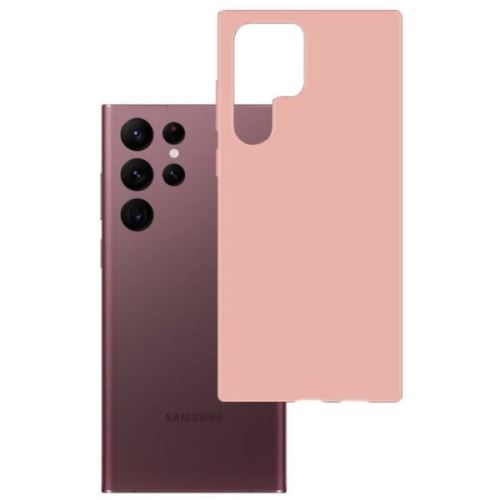 3mk ochranný kryt Matt Case pre Samsung Galaxy S22 Ultra (SM-S908) lychee/růžová
