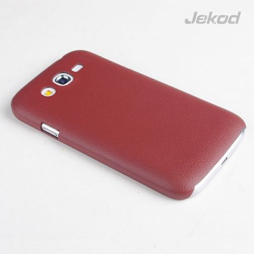 JEKOD Shield kožený zadný kryt Brown pre Samsung i9080 Galaxy Grand / i9082 Galaxy Grand D