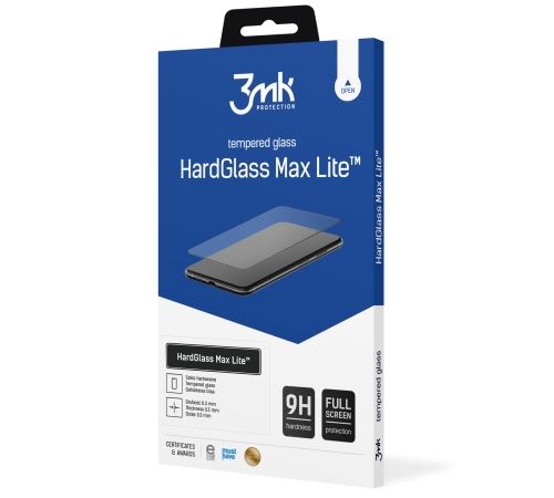 3mk tvrzené sklo HardGlass Max Lite pre Honor 9A, černá