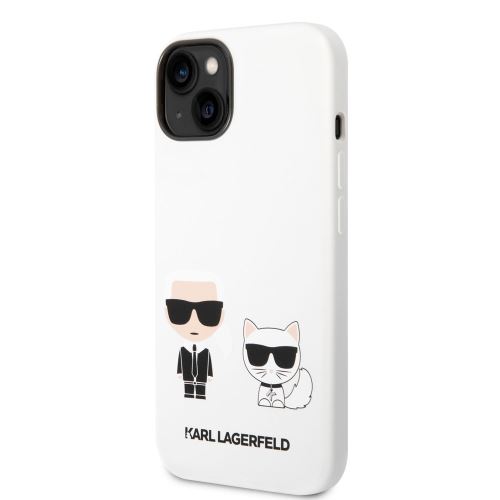Karl Lagerfeld and Choupette Liquid Silicone Zadní Kryt pro iPhone 14 Plus