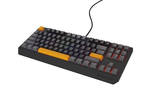 Genesis herná klávesnica THOR 230/TKL/RGB/Outemu Red/Drôtová USB/US layout/Anchor Positive