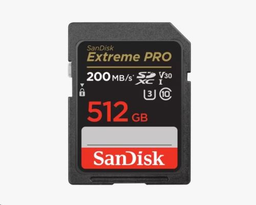 SanDisk Extreme PRO SDXC 512GB 200MB/s V30 UHS-I