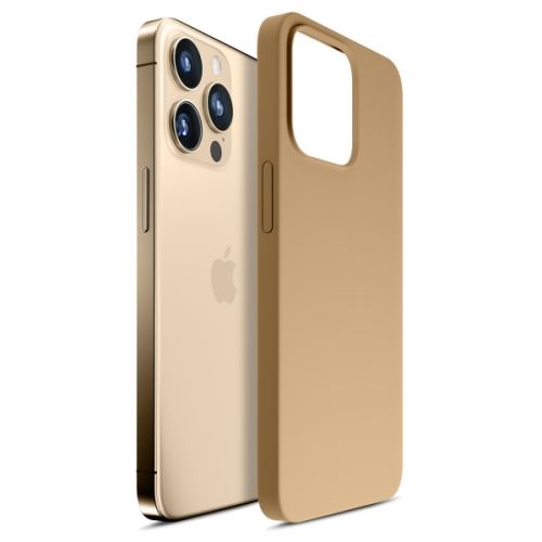 3mk ochranný kryt Hardy Silicone MagCase pre Apple iPhone 14 Pro, zlatá
