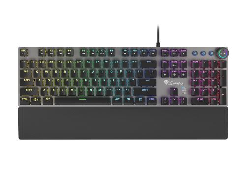 Genesis herná mechanická klávesnica THOR 401/RGB/Kailh Brown/Drôtová USB/US layout/Čierna