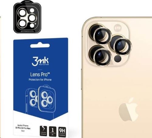3mk ochrana kamery Lens Pro pre Apple iPhone 15 Pro, Dark Gold
