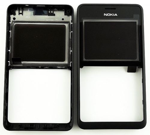 Nokia 210 predný kryt čierny