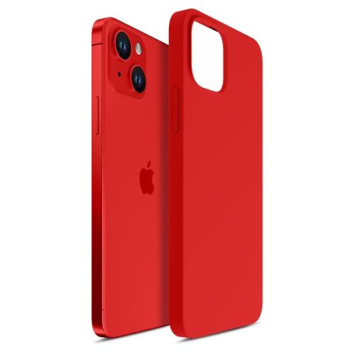 3mk ochranný kryt Hardy Silicone MagCase pre Apple iPhone 13, červená