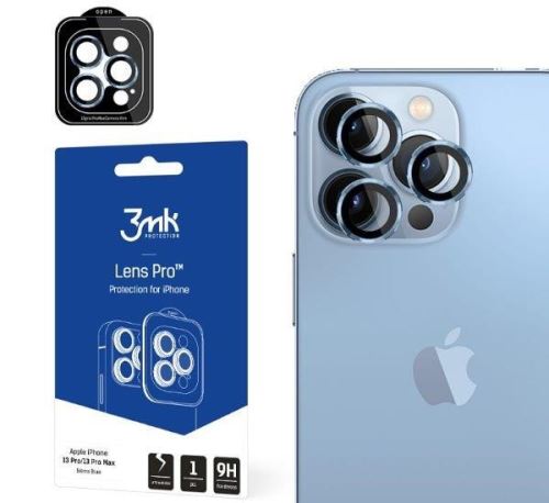 3mk tvrzené sklo Lens Pro ochrana kamery pre Apple iPhone 14 Pro / iPhone 14 Pro Max, fial