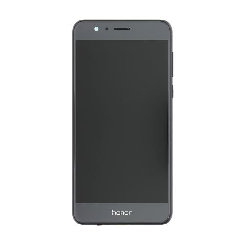 Honor 8 LCD displej + dotyk + predný kryt Black (Service Pack)