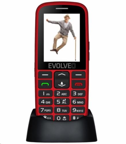EVOLVEO EasyPhone EG, mobilní telefon pro seniory s nabíjecím stojánkem