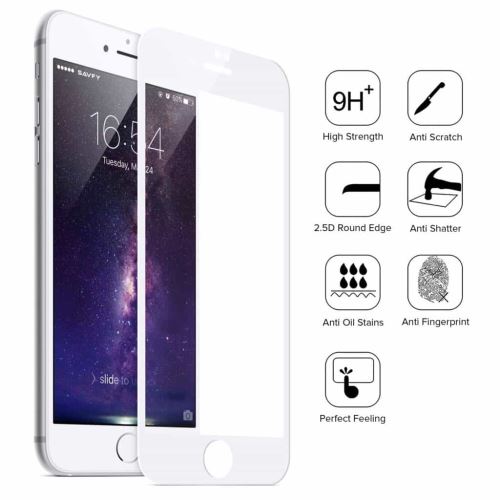 Apple iPhone SE 2020 tvrzené sklo 5D bílé