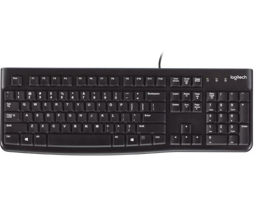 Logitech K120/Drátová USB/RU-Layout/Černá