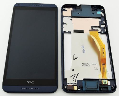 LCD displej + dotyk + predný kryt HTC Desire 816 Navy Blue
