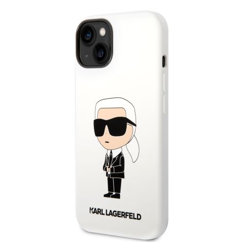 Karl Lagerfeld Liquid Silicone Ikonik NFT Zadní Kryt pro iPhone 14 Plus
