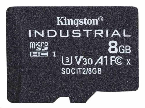 8GB microSDHC Kingston Industrial C10 A1 pSLC bez adaptéru