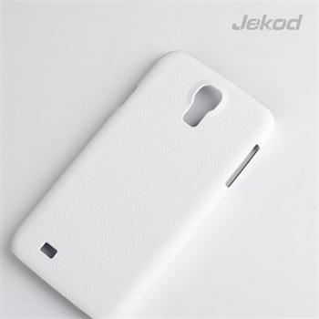 JEKOD Shield kožený zadný kryt White pre Samsung i9505 Galaxy S4