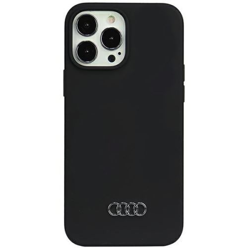 Audi Silicone Zadní Kryt pre iPhone 13 Pro Max Black