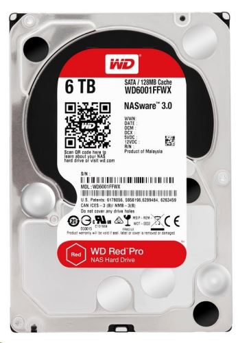 WD Red Pro/6TB/HDD/3.5"/SATA/7200 RPM/5R