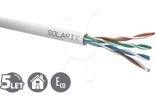 Instalační kabel Solarix CAT5E UTP PVC 1000m/špul