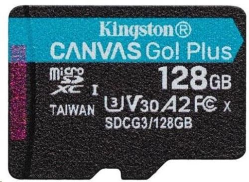 Kingston Canvas Go Plus A2/micro SDXC/128GB/170MBps/UHS-I U3 / Class 10