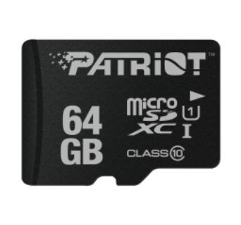 PATRIOT 64GB microSDXC Class10 bez adaptéru