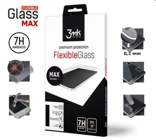 3mk hybridní sklo FlexibleGlass Max pre Xiaomi Redmi 7, černá