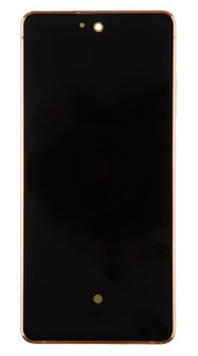 LCD displej + dotyk + predný kryt Samsung G781 5G Galaxy S20 FE Cloud Orange (Service Pack)