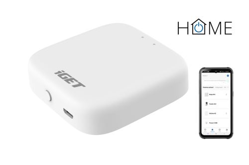 iGET HOME GW1 Control Gateway - brána Wi-Fi/Zigbee 3.0, podpora Philips HUE, Tuya, Lidl, A