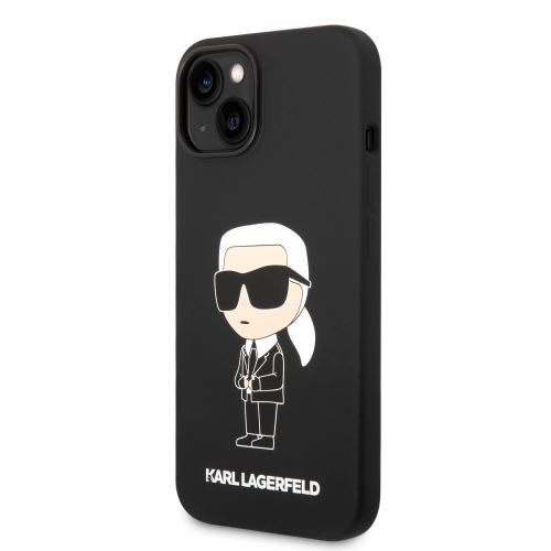 Karl Lagerfeld Liquid Silicone Ikonik NFT Zadní Kryt pro iPhone 14 Plus